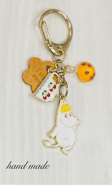 ハンドメイド キーホルダー スノークのおじょうさん ムーミン チャーム