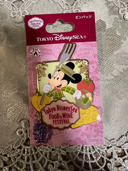 ディズニーシー フード&ワインフェスティバル ディズニーリゾート ミッキー ピンバッジ ピンズ 新品 ブローチ アクセサリー