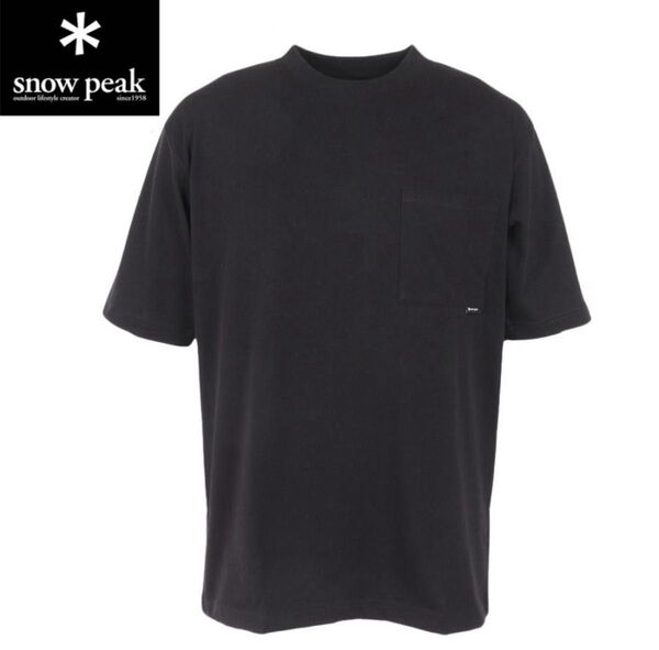 【新品】スノーピーク カジュアル ポケットTシャツ ブラックMサイズ