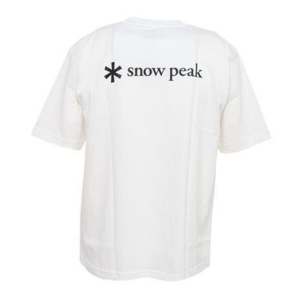【新品】スノーピーク(snow peak)バックプリントロゴTシャツ ホワイトM
