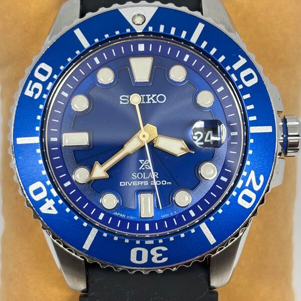 【美品】SEIKO PROSPEX ダイバー メンズ ブルー SBDJ021
