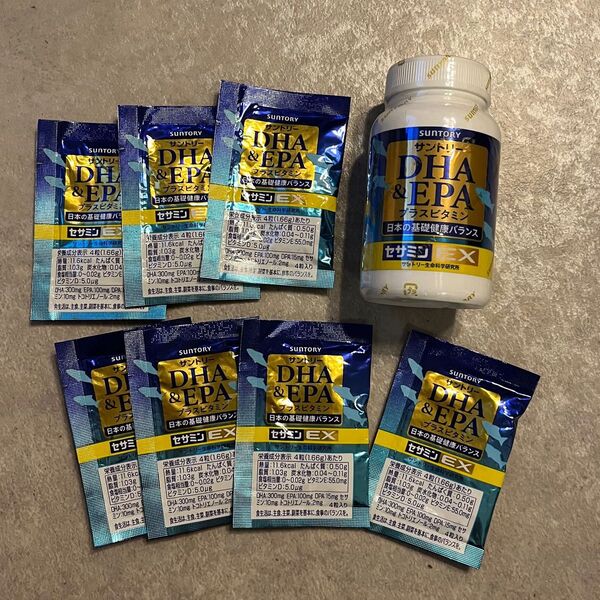 【お得セット!】DHA&EPA プラスビタミン セサミンEX サントリーウェルネス 240粒 2ヶ月分+1週間分