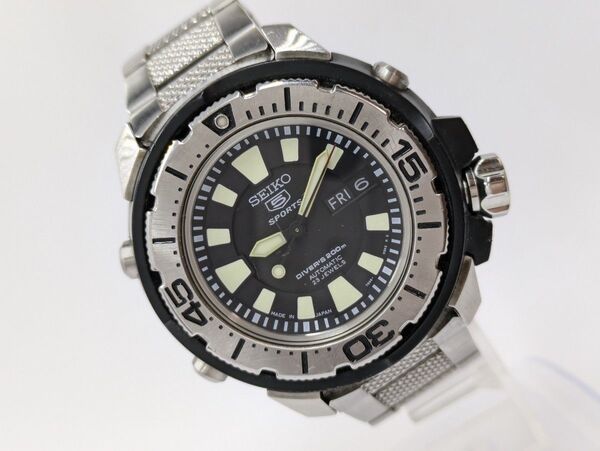 セイコー オートマチック 腕時計 SEIKO 7S36 02S0 ファイブスポーツ ダイバー フランケンモンスター 23石