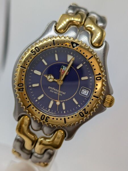 TAG Heuer タグホイヤー セルシリーズ プロフェッショナル 200m WG1127 ブルー文字盤 クォーツ メンズ 稼働