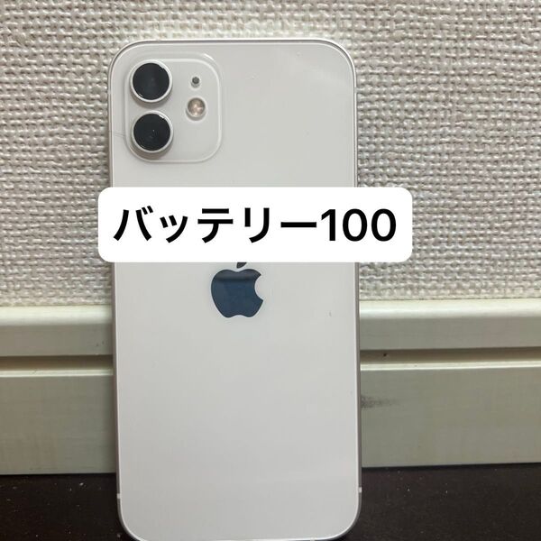 美品 iPhone12 バッテリー100 64GB SIMフリー 利用制限なし 残債なし 初期化済み