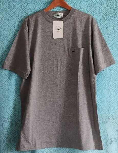 新品 メンズ L サイズ Crocodilleクロコダイル T シャツ胸ポケット付き日本製