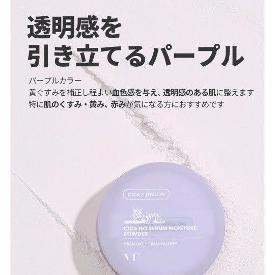 新品未開封 VT コスメティックス シカ ノーセバム モイスチャーパウダー