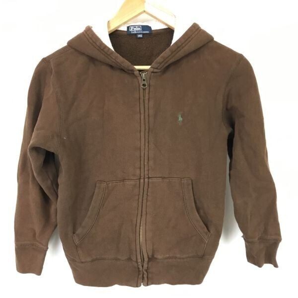 ラルフローレン/Ralph Lauren★ジップアップ/スウェットパーカー【140/キッズ/茶/brown】日本正規代理店タグ★Coat/Jacket/Jumper◆BH756