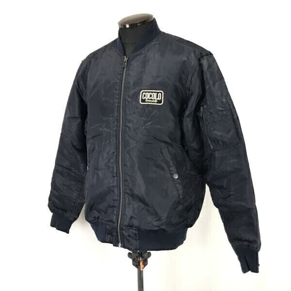 ココロブランド/COCOLO BLAND☆MA-1/フライトジャケット【メンズM/深紫/deep purple】ベースボールカラー/Coats/Jackets/Jumpers◇cBH381