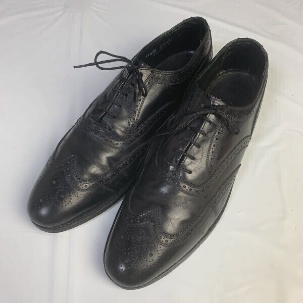 1985年製? フローシャイムFlorsheim インペリアル ケンムール ビジネスシューズ サイズ11.5 2A 27.5~28.5cm 黒△2-43