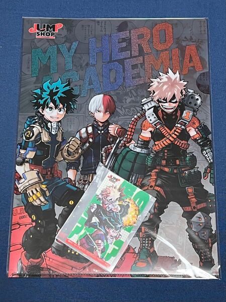 ヒロアカ 期間限定ジャンプショップ 会場限定クリアファイル&購入特典ステッカー
