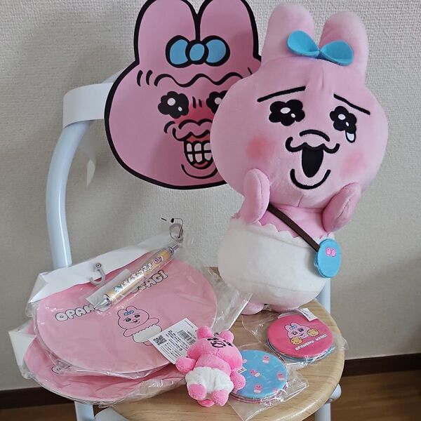 おぱんちゅうさぎ ぬいぐるみ 皿 お面 ミラー ボールペン キーホルダー