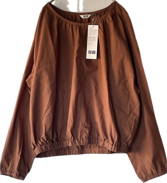 UNIQLO ユニクロU パラシュートブラウス 新品未使用 タグ付き M 完売品 ブラウン