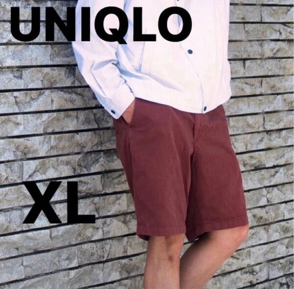 UNIQLO ユニクロ チノショーツ XL 新品未使用 タグ付き男女兼用 ブラウン 大きいサイズ