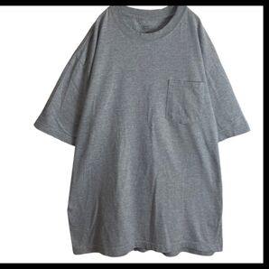 Dickies ディッキーズグレー XL Tシャツ ポケット付きワンポイントタグ