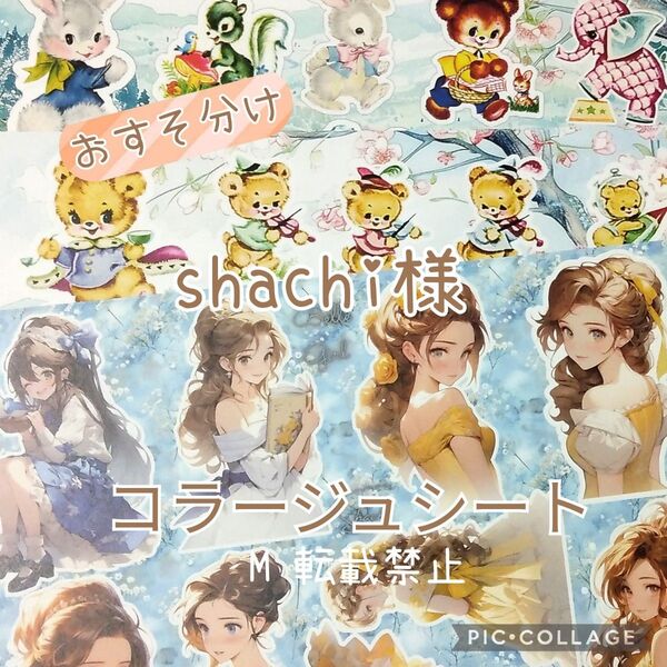 コラージュシート shachi様 計18枚 コラージュ素材 デザインペーパー