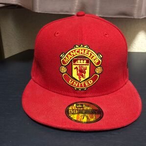 New Era マンチェスターユナイテッド キャップ 7 1/2 レッド