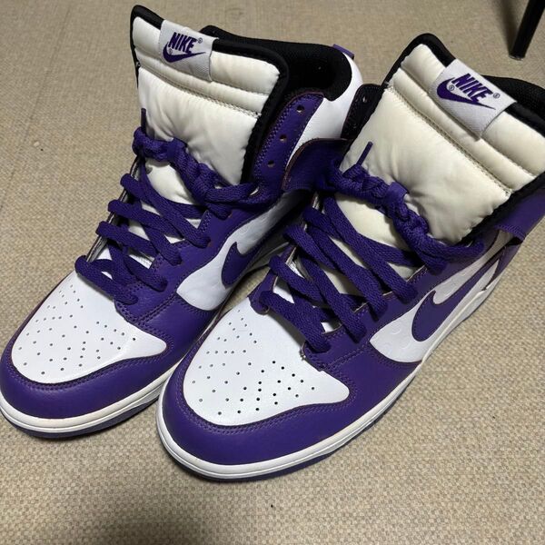 #3559 ナイキ NIKE ダンク 29cm ハイカット スニーカー パープル