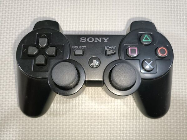 PS3 SONY純正 コントローラー ブラック デュアルショック3 【動作品】 分解清掃済み! 0502-01