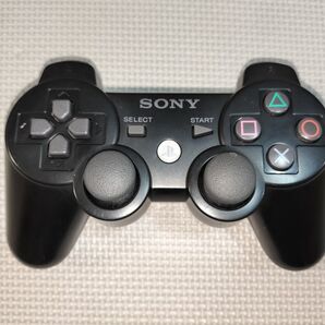 PS3 SONY純正 コントローラー ブラック デュアルショック3 【動作品】 分解清掃済み! 0516-04