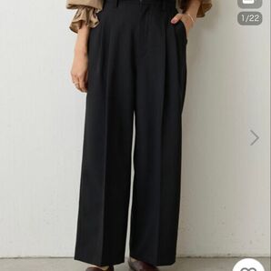ビアズリー BEARDSLEY タックワイドパンツ