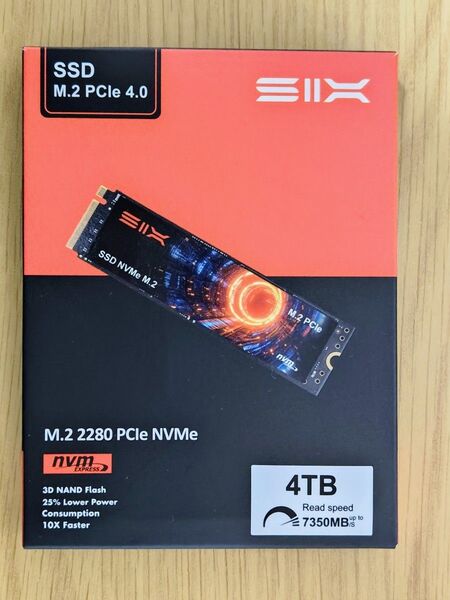 再出品!【新品未使用】SIX X7400 SSD 4TB /Xiaomi シャオミ/7350MB/s PCIE4.0 GEN4