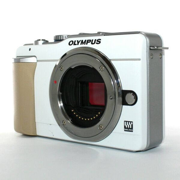 オリンパス OLYMPUS PEN Lite E-PL1 ホワイト ミラーレスカメラ ジャンク 手ブレ補正エラーあり!