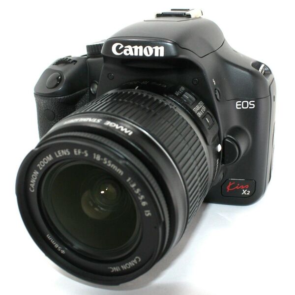 Canon EOS Kiss X2 デジタル一眼レフカメラ iPhone&Android転送セット☆完動品☆動作確認済み!