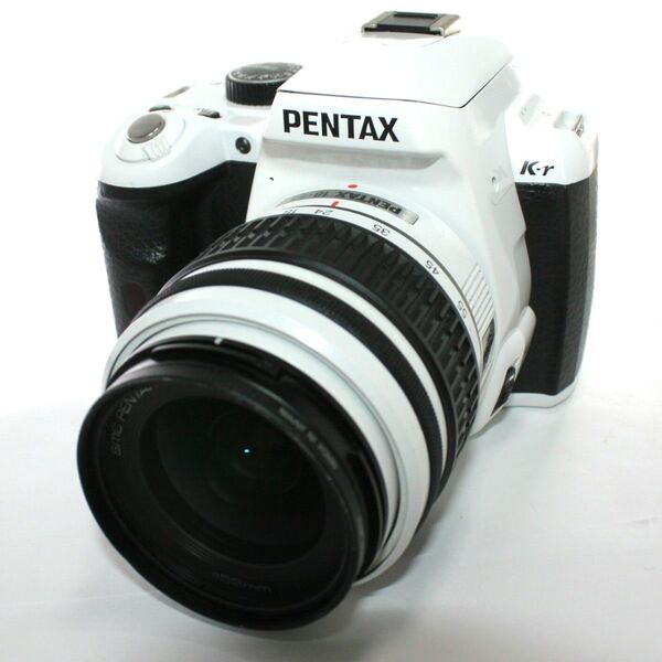PENTAX K-r デジタル一眼レフカメラ ホワイト iPhone&Android転送セット☆完動品☆動作確認済み!