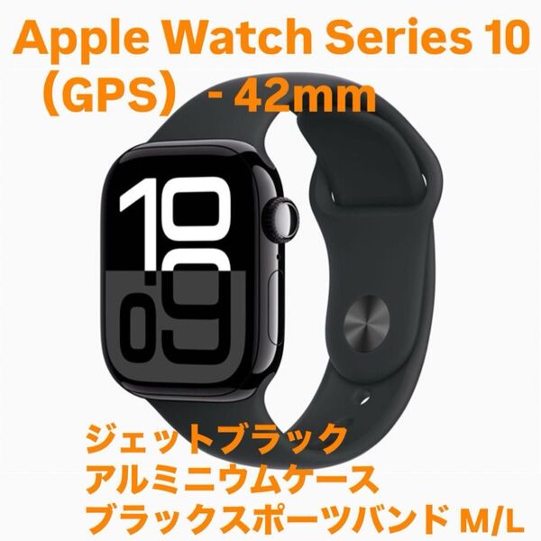 Apple Watch Series10 42mm GPSモデル ジェットブラック