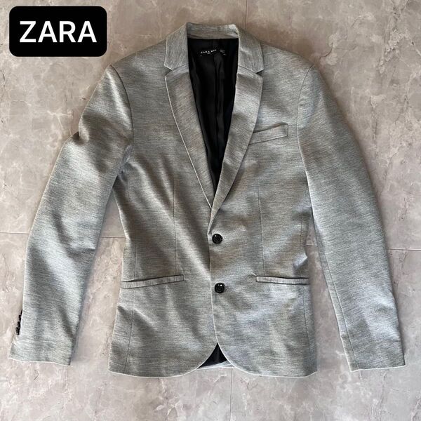 ZARA MAN ザラ グレー テーラードジャケット ビジネスジャケット