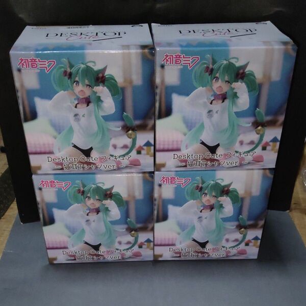 初音ミク desktop cute 猫耳 フィギュア 4セット