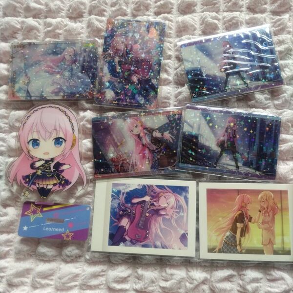 プロセカ 初音ミク グッズ まとめ売り プロセカ 巡音ルカ アクリルスタンド カード 8点セット カラフル