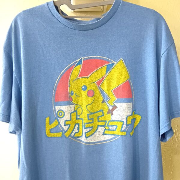 ピカチュウ Tシャツ Lサイズ 古着 ポケモン 海外古着