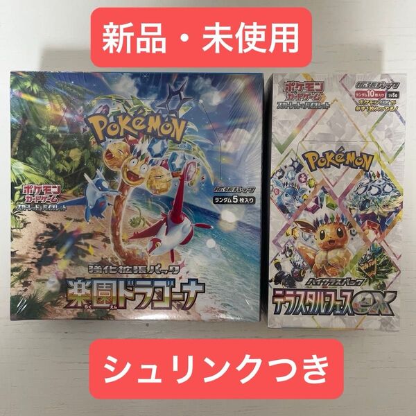 ポケモンカードゲーム テラスタルフェスex 楽園ドラゴーナ 新品未使用 シュリンクつき BOX