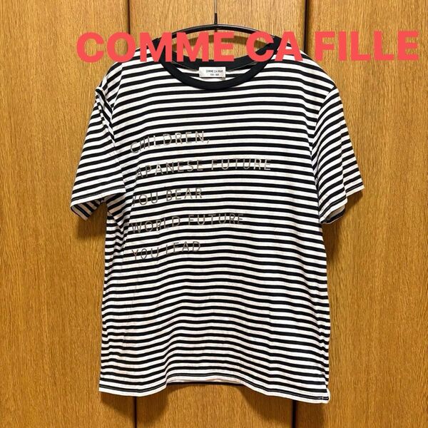 COMME CA FILLE コムサフィユ ボーダーTシャツ トップス (150〜160) ボーダー 半袖 Tシャツ 半袖Tシャツ