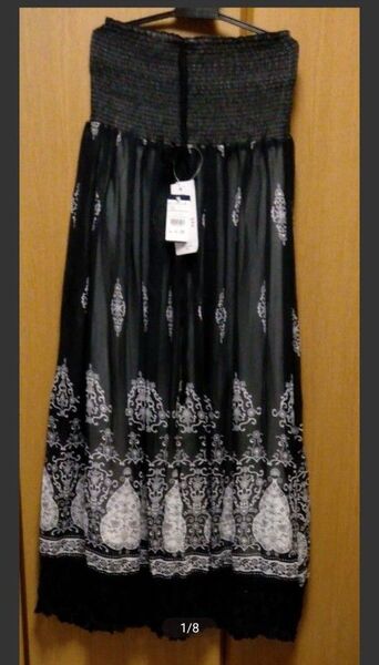 【新品】ベアトップロングワンピース