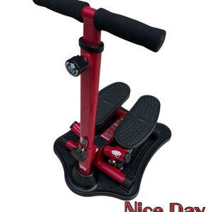 NICEDAY ナイスデイ 健康ステッパー NH-1R ステッパー 赤 レッド 台座 スタンド付 ショップジャパン ハンドル