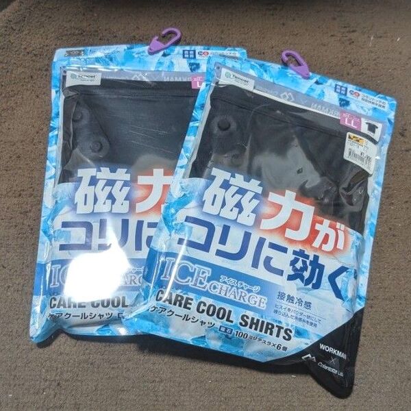 【新品】WORKMAN CARE COOL SHIRTS ワークマン ケアクールシャツ ブラック LLコラントッテ
