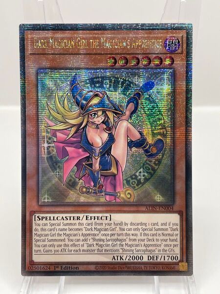 希少 EU版 25th 魔術師の弟子 ブラックマジシャンガール クオシク 遊戯王