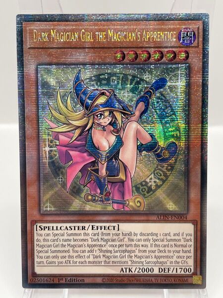 希少 EU版 25th 魔術師の弟子 ブラックマジシャンガール クオシク 遊戯王