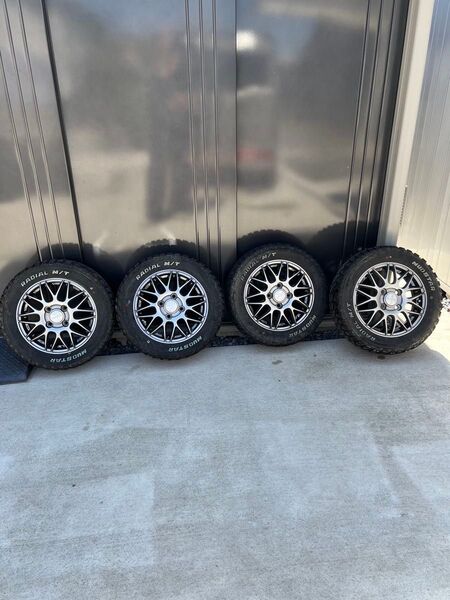 ①タイヤ ホイール4本セット 155/65R13インチ 4H100 ヒューマンライン MM022 DG M/T ※2本セット