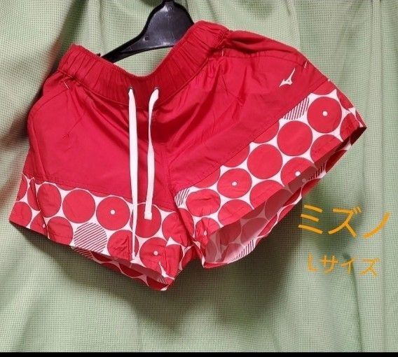 MIZUNO ミズノウインドブレーカーパンツ レディース 32MF5311 赤 レッド ハーフパンツ ショーパン フェス プール