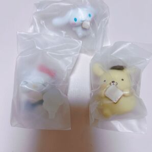 サンリオキャラクターズ ちこくダッシュ! ガチャ キティ、シナモロール、ポムポムプリン3点セット