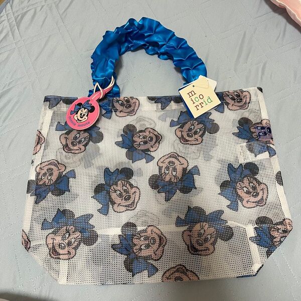 値下不可 チマジロ コラボ しまむら ミニー プールバッグ ブルー