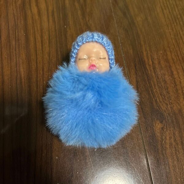 新品もこもこベビーキーホルダー 赤ちゃん ファー ストラップ