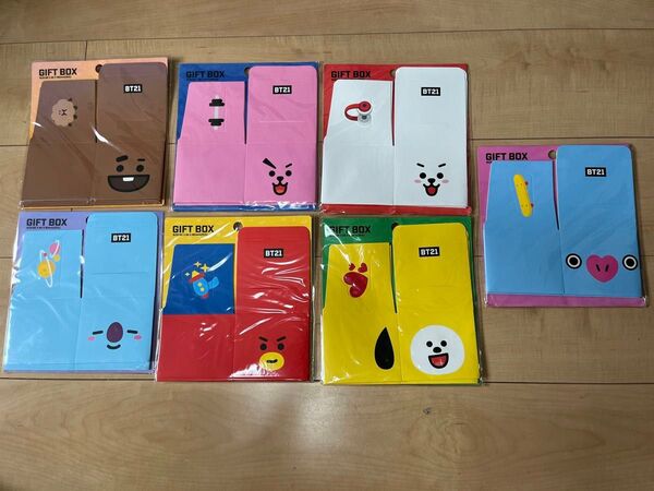 BT21×LINE FRIENDS★BTS ギフトボックス(2枚組) 7点フルセット