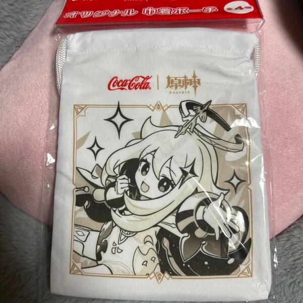 原神とコカコーラのコラボ オリジナル巾着ポーチ