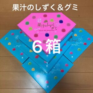 【送料無料】山梨限定 果汁のしずく 6箱 萱沼製菓 KAJU NO SHIZUKU ぼんぼん