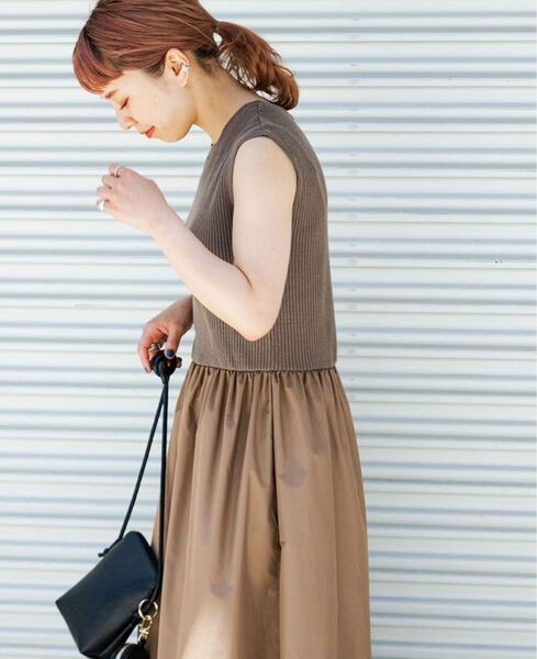 ITEM URBAN RESEARCH リブニット ドッキング ワンピース